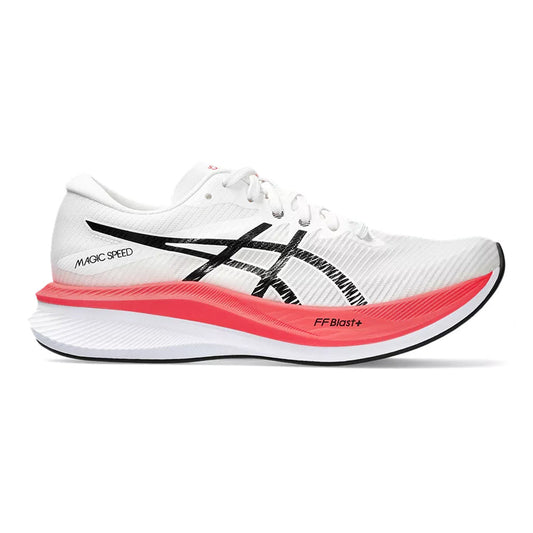 Women's Asics Magic Speed 3, White/Black, 9.5 B Medium