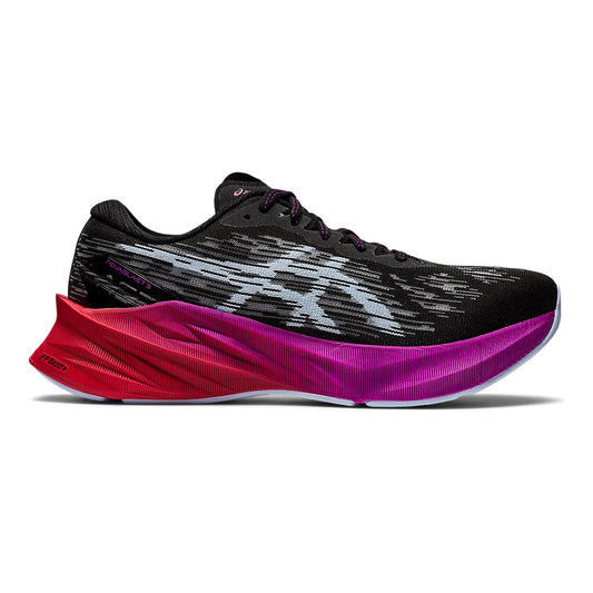 Women's Asics Novablast 3, Black/Soft Sky, 6.5 B Medium