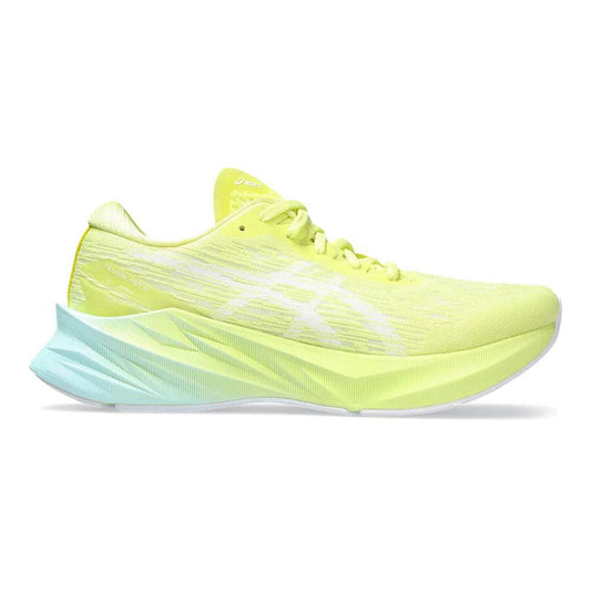 Women's Asics Novablast 3, Glow Yellow/White, 7 B Medium