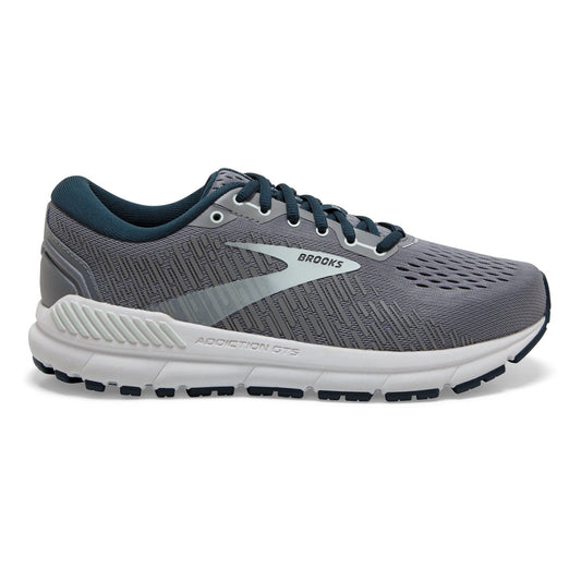 Women's Brooks Addiction GTS 15, Grey/Navy/Aqua, 9 2A Narrow