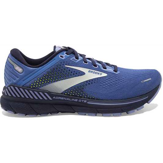 Women's Brooks Adrenaline GTS 22, Blue/Purple/Nightlife, 11.5 B Medium