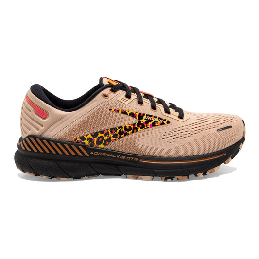 Women's Brooks Adrenaline GTS 22, Ginger/Black/Citrus, 11 B Medium
