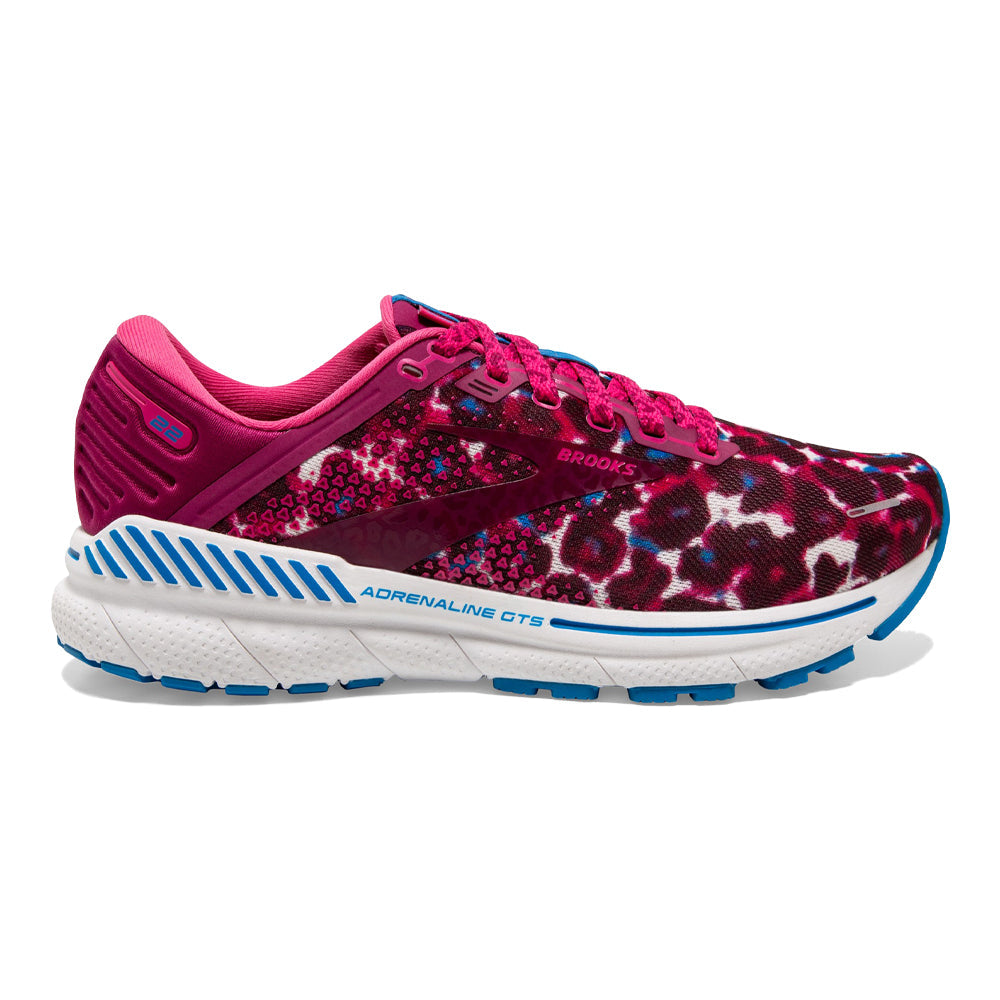 Women's Brooks Adrenaline GTS 22, Magenta/White/Raspberry, 12 B Medium