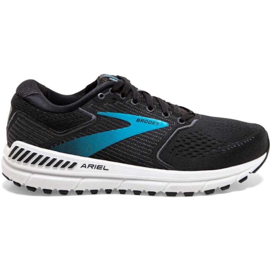 Women's Brooks Ariel '20, Black/Ebony/Blue, 10 D Wide
