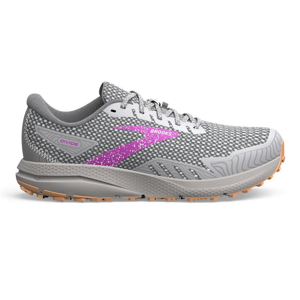 Women's Brooks Divide 4, Alloy/Oyster/Violet, 12 B Medium