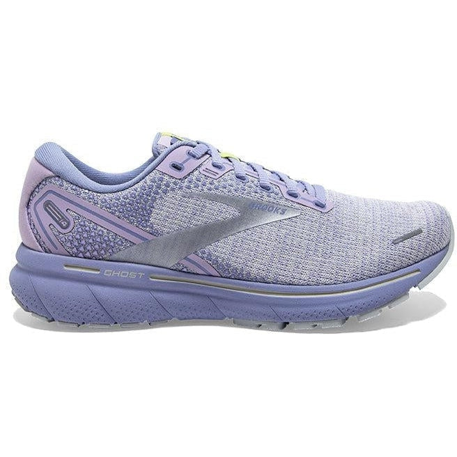 Women's Brooks Ghost 14, Lilac/Purple/Lime, 6.5 B Medium