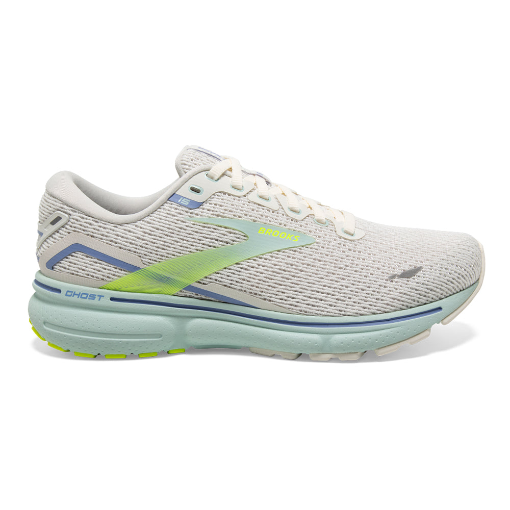 Women's Brooks Ghost 15, Coconut/Skylight/Nightlife, 7.5 B Medium