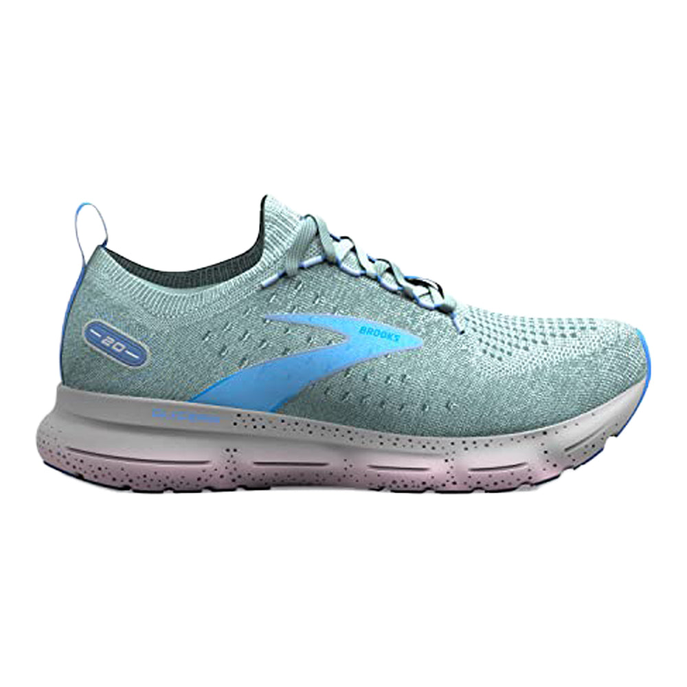 Women's Brooks Glycerin StealthFit 20, Blue Glass/Marina/Open Air, 11 B Medium