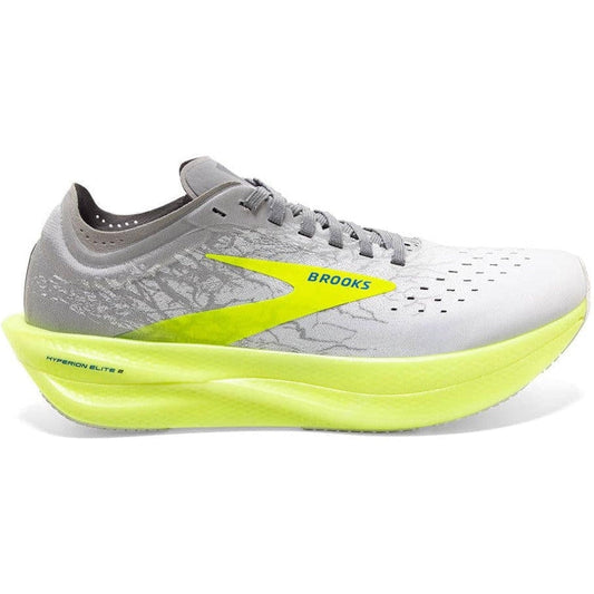 Men's Brooks Hyperion Elite 2, White/Silver/Nightlife, 9 D Medium