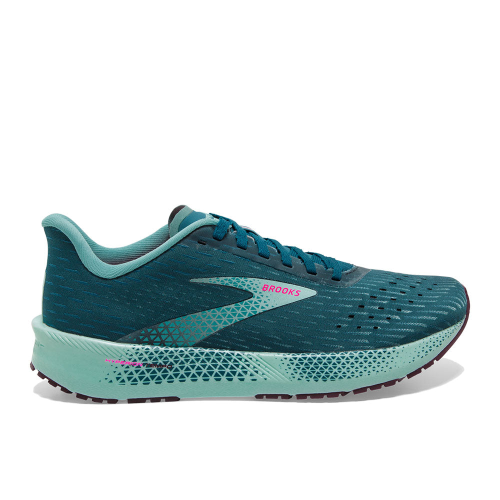 Women's Brooks Hyperion Tempo, Blue Coral/Blue Light/Pink, 7.5 B Medium