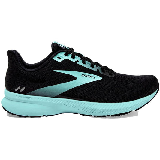 Women's Brooks Launch 8, Black/Ebony/Blue Tint, 5.5 B Medium
