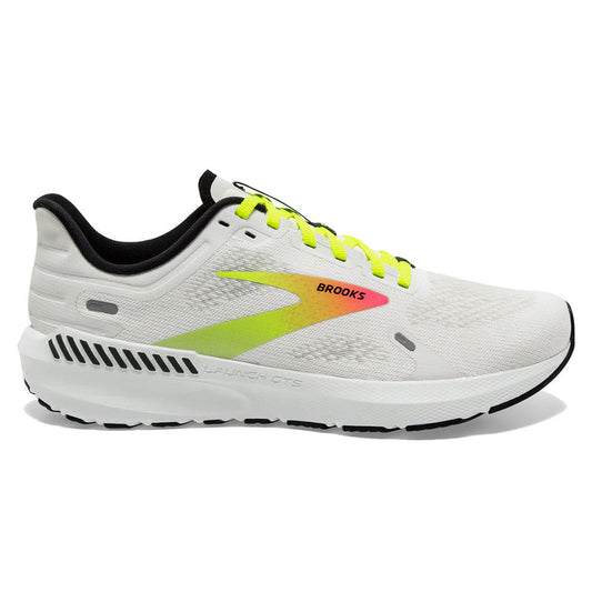 Women's Brooks Launch 9, White/Pink/Nightlife, 5 B Medium