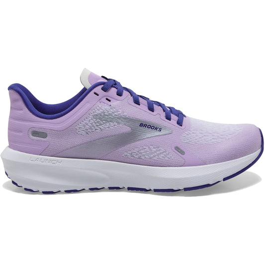 Women's Brooks Launch 9, Lilac/Cobalt/Silver, 7.5 B Medium