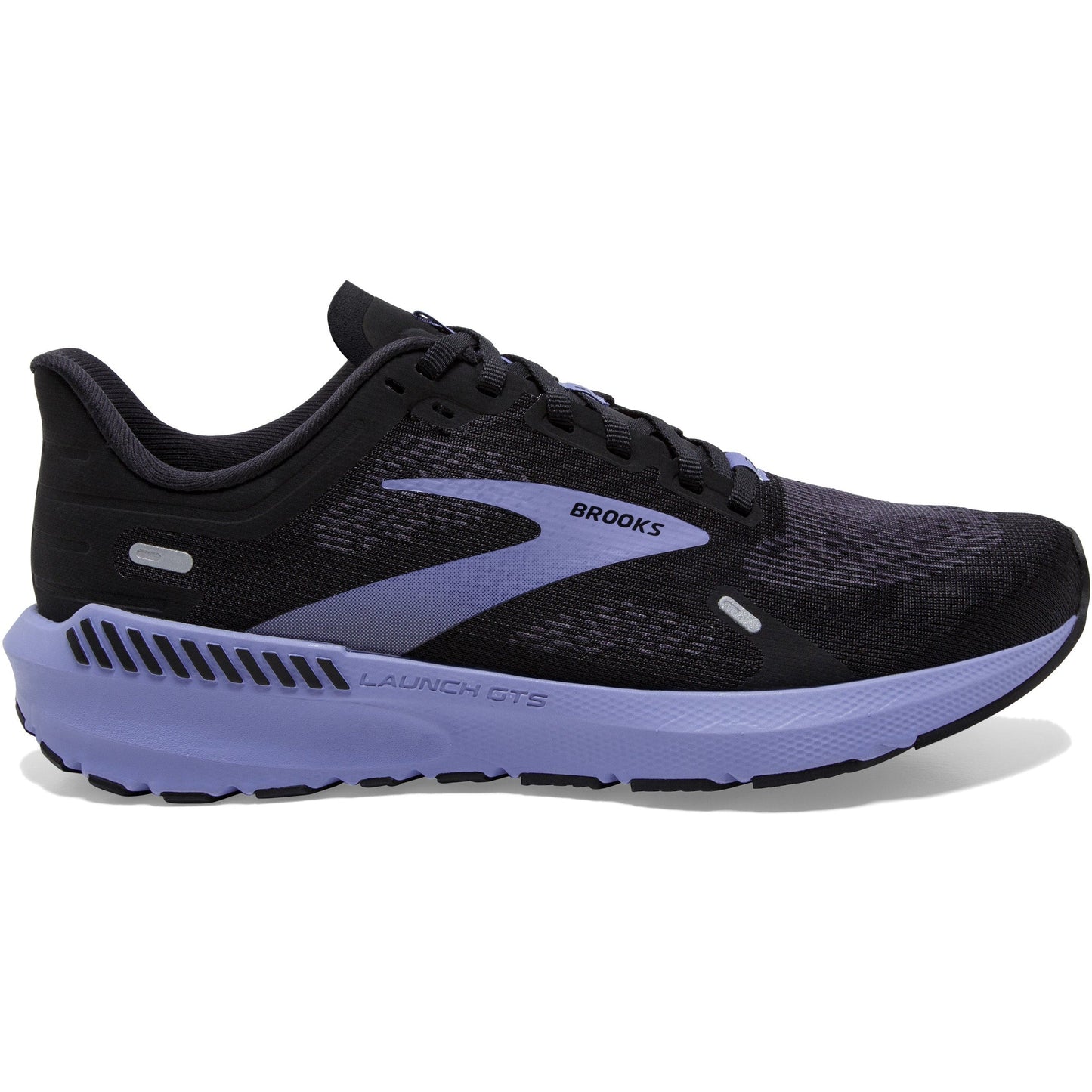 Women's Brooks Launch GTS 9, Black/Ebony/Purple, 10 B Medium