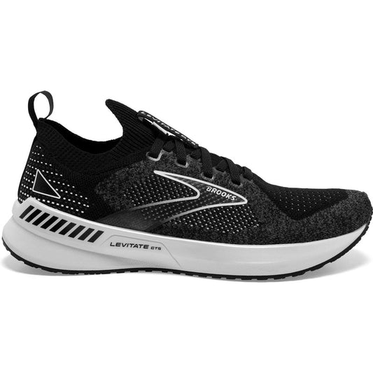 Women's Brooks Levitate GTS 5, Black/Grey/White, 10.5 B Medium
