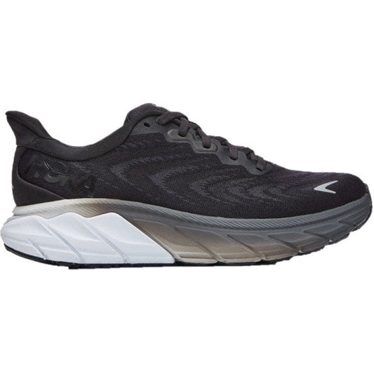 Women's Hoka One One Arahi 6, Black/White, 7 D Wide