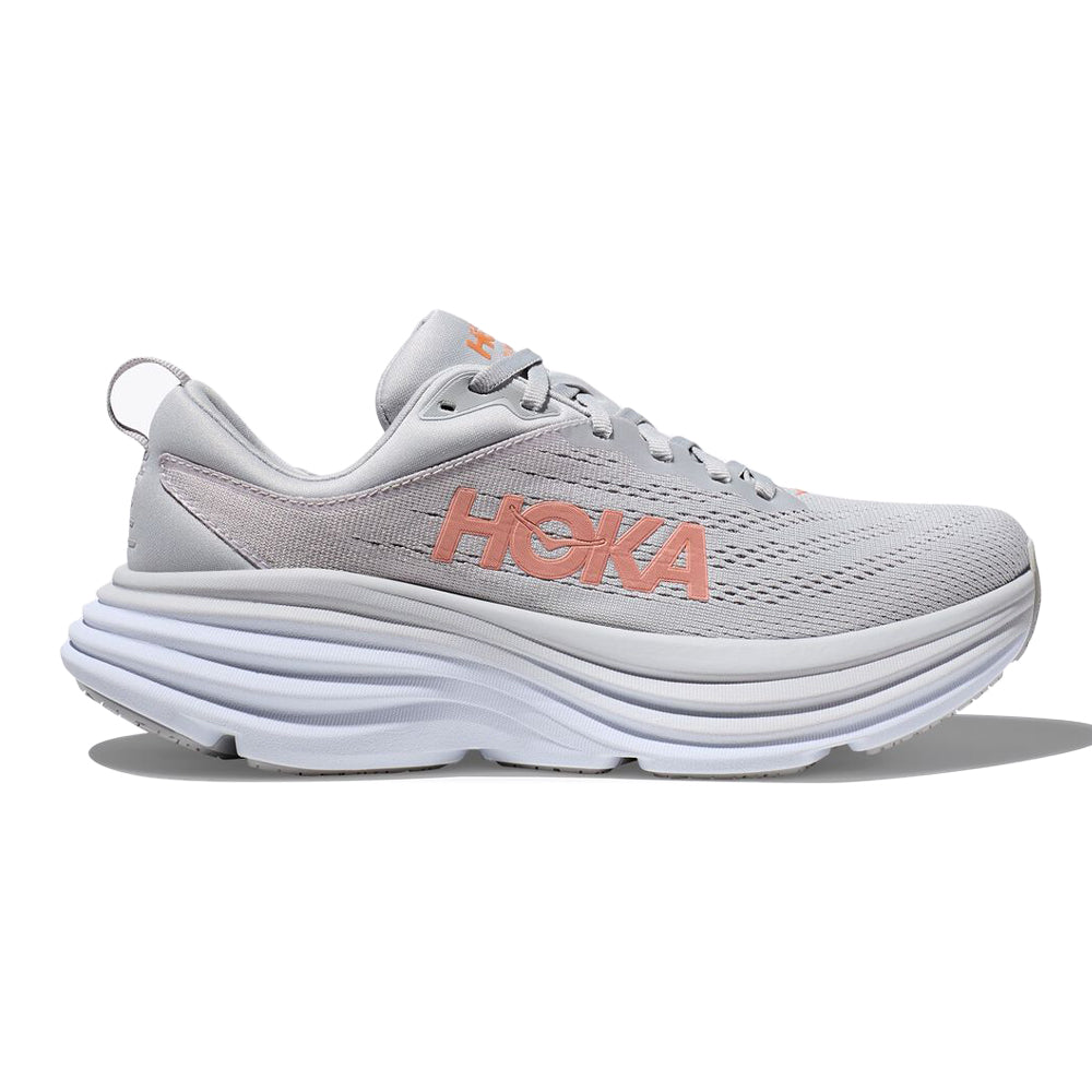 Women's Hoka One One Bondi 8, Harbor Mist/Lunar Rock, 8 B Medium
