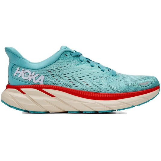Women's Hoka One One Clifton 8, Aquarelle/Eggshell Blue, 11 B Medium