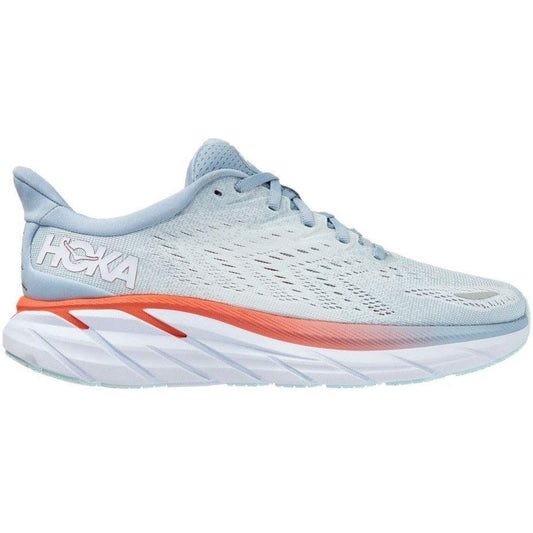 Women's Hoka One One Clifton 8, Blue Fog/Plein Air, 9.5 D Wide