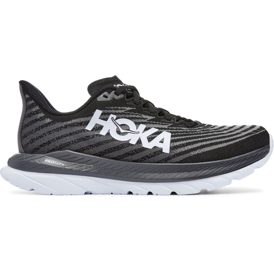 Women's Hoka One One Mach 5, Black/Castlerock, 5.5 B Medium