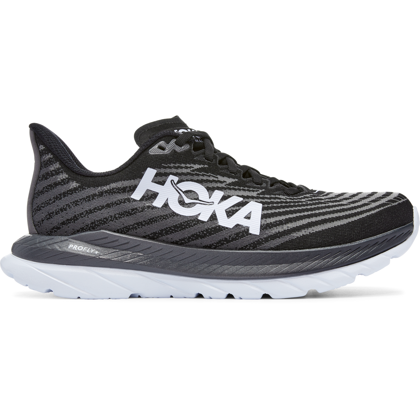 Women's Hoka One One Mach 5, Black/Castlerock, 10 B Medium