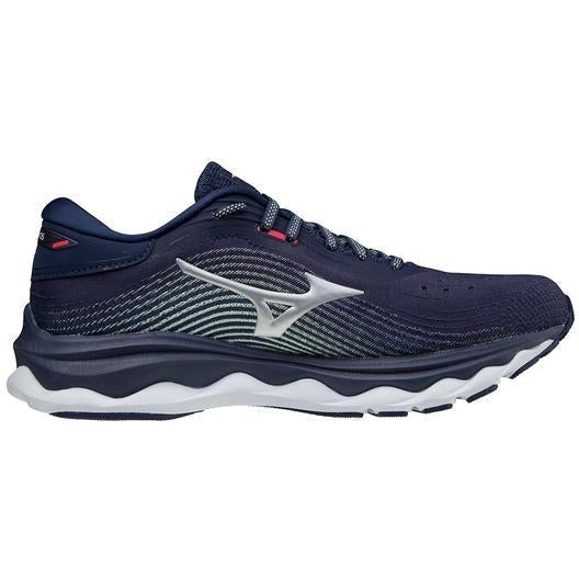 Women's Mizuno Wave Sky 5, Peacoat, 9.5 B Medium