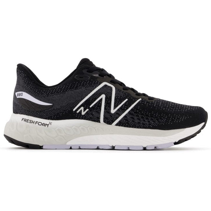Women's New Balance Fresh Foam X 880v12, Black/Violet Haze, 10 B Medium