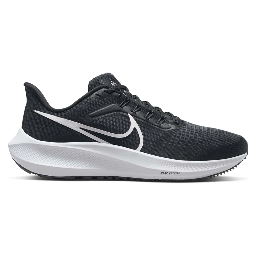 Women's Nike Pegasus 39, Black/White/Dark Smoke Grey, 7 B Medium