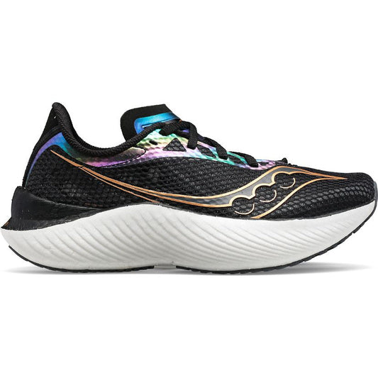 Women's Saucony Endorphin Pro 3, Black/Goldstruck, 7.5 B Medium