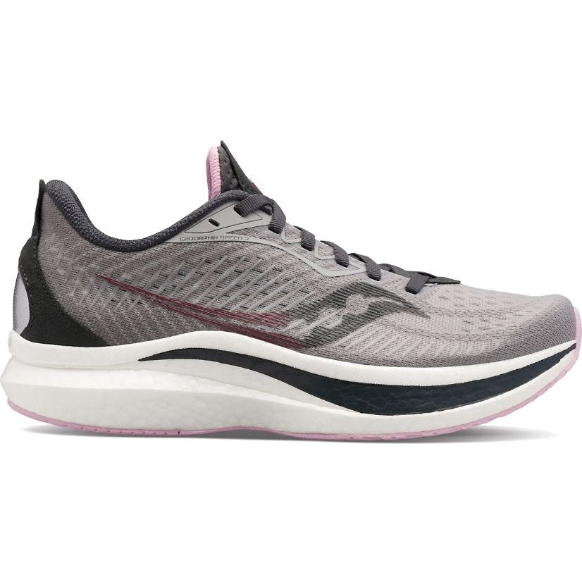 Women's Saucony Endorphin Speed 2, Alloy/Quartz, 7.5 B Medium