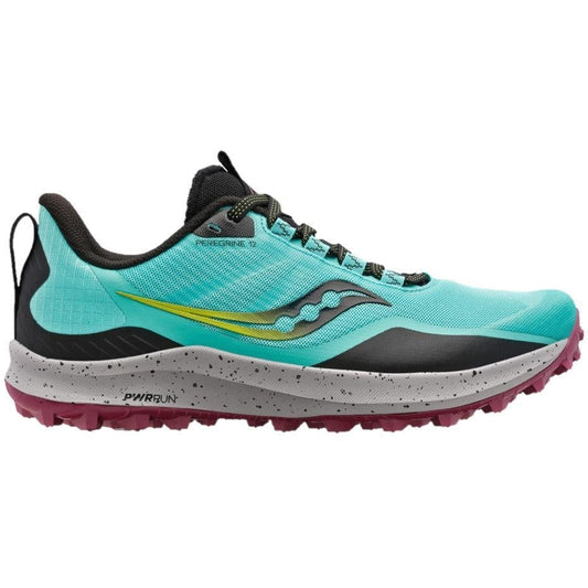 Women's Saucony Peregrine 12, Cool Mint/Acid, 8 B Medium