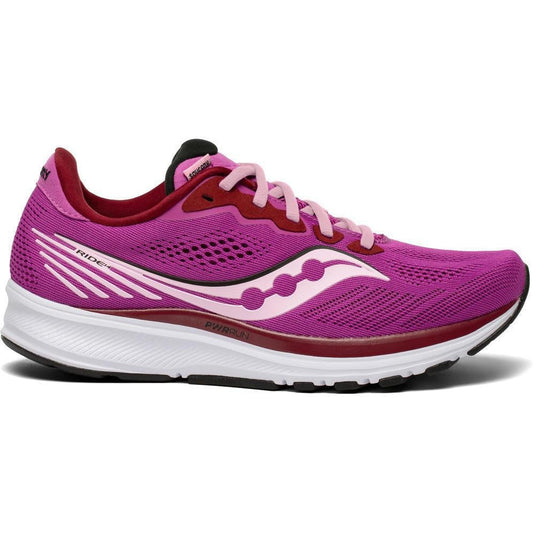 Women's Saucony Ride 14, Razzle/Fairytale, 6.5 B Medium