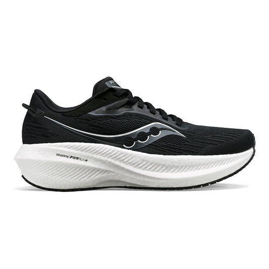 Women's Saucony Triumph 21, Black/White, 7.5 B Medium