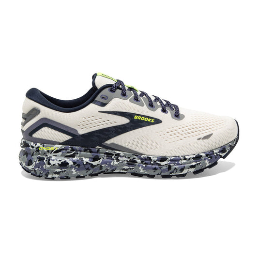 Men's Brooks Ghost 15, Whisper White/Eclipse/Nightlife, 12.5 D Medium