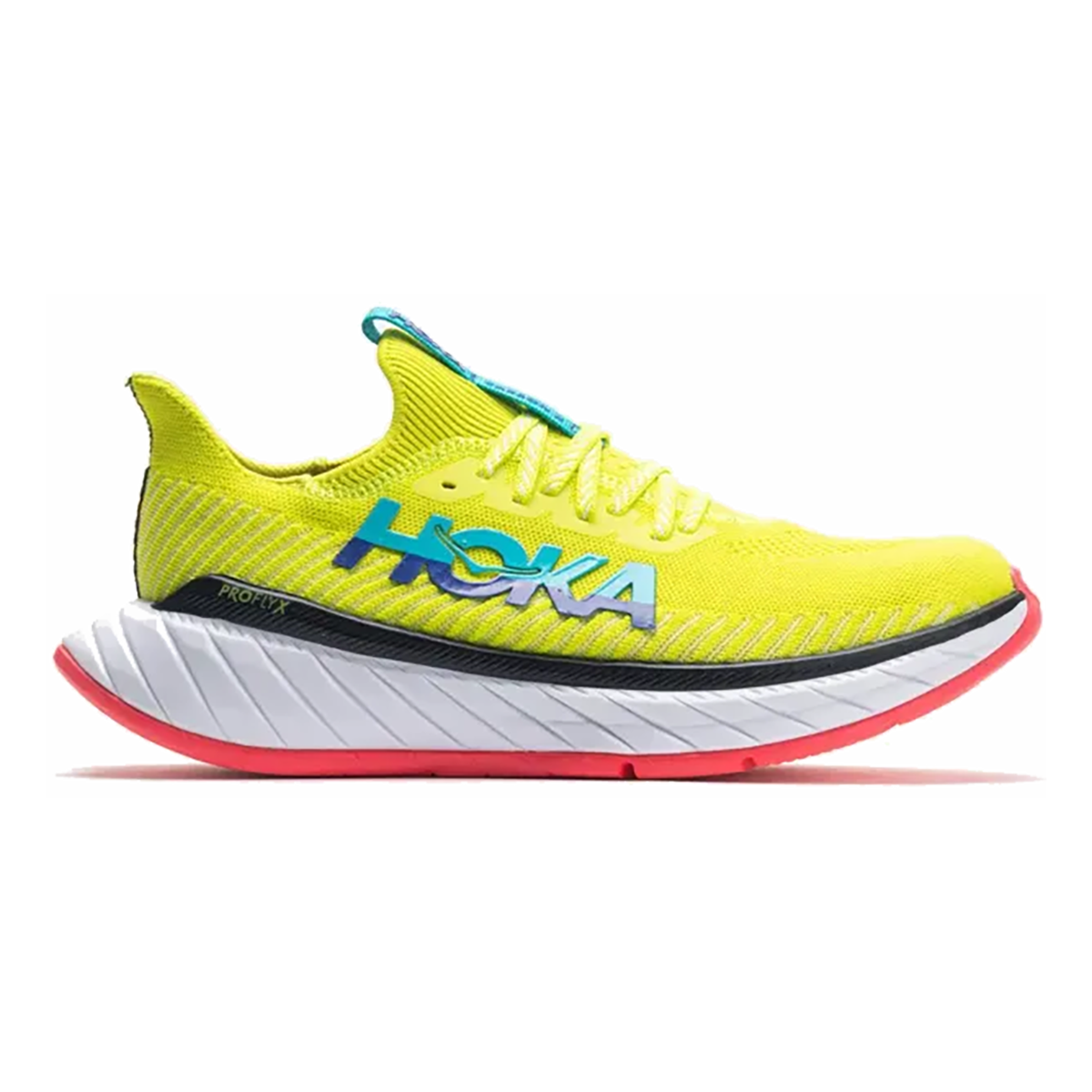 Men's Hoka One One Carbon X 3, Evening Primrose/Scuba Blue, 11 D Medium
