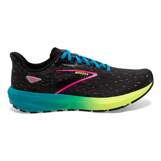 Women's Brooks Launch 10, Black/Nightlife/Blue, 7.5 B Medium