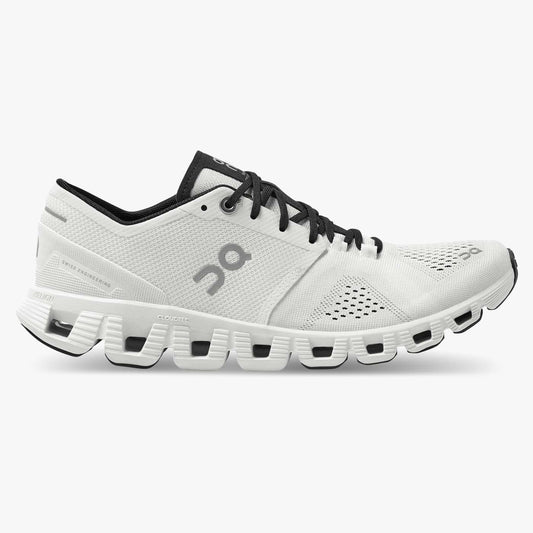 Women's On Cloud X 2, White/Black, 9 B Medium