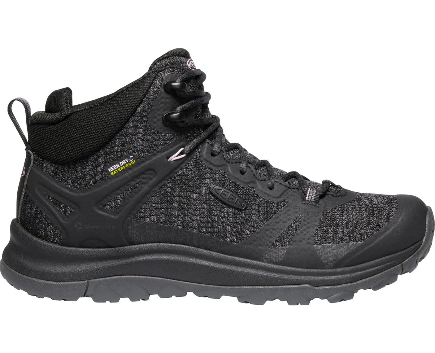 Women's Keen Terradora II Mid Waterproof, Black/Magnet, 9 B Medium