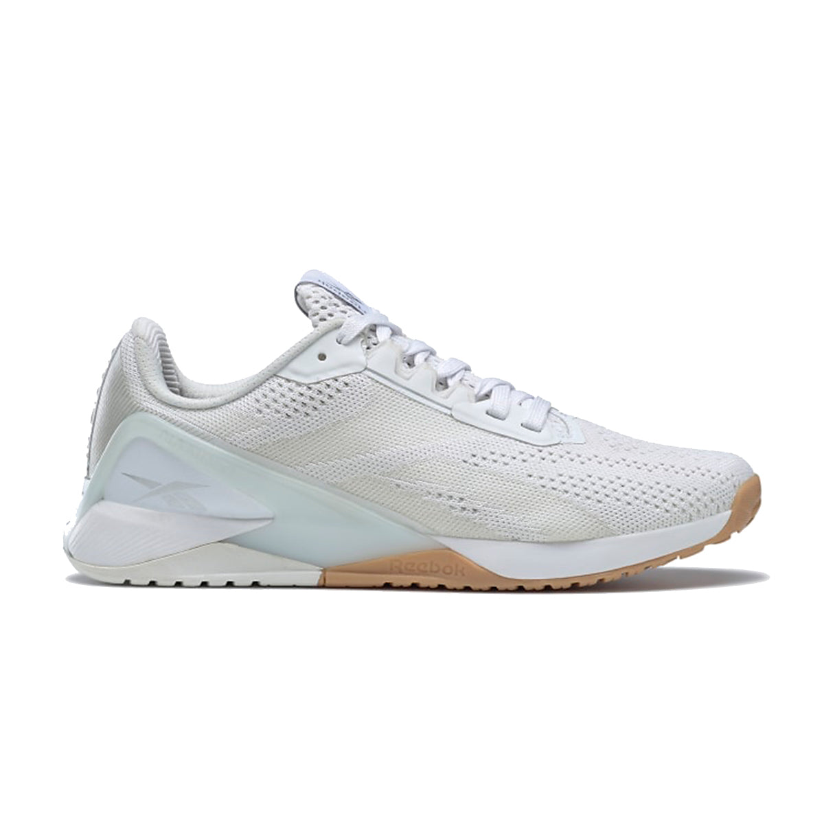 Women's Reebok Nano X1, White/True Grey/Gum, 7.5 B Medium