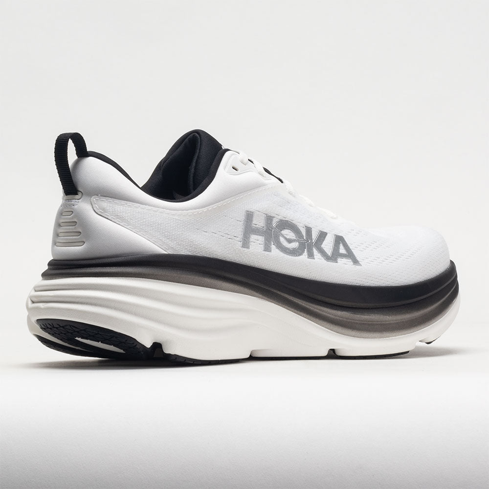 HOKA Bondi 8 Men's  White/Black