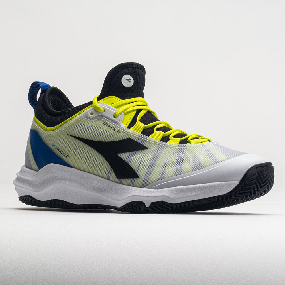 Diadora Speed Blushield Fly 4+ Clay Men's  White/Black/Deja Vu Blue