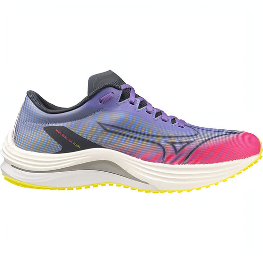 Women's Mizuno Wave Rebellion Flash, High Vis Pink/Ombre Blue, 9 B Medium