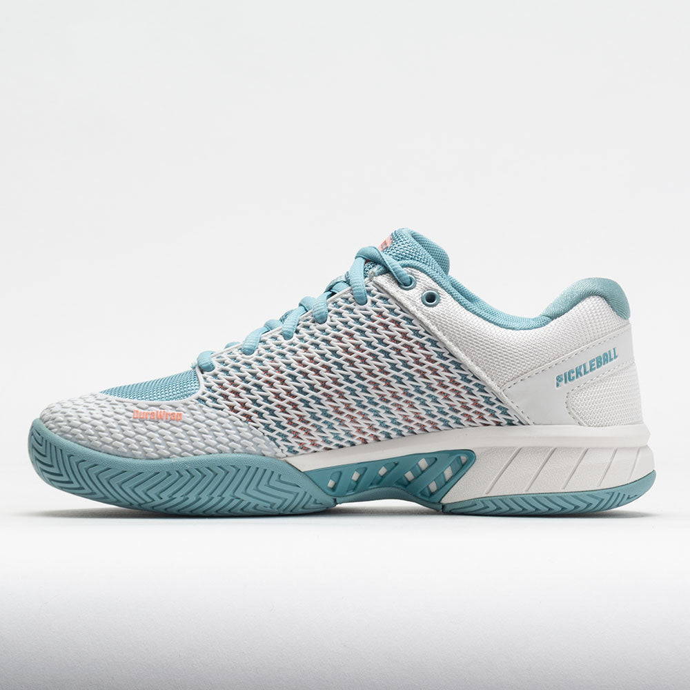 K-Swiss Express Light Pickleball Women's  Blanc de Blanc/Nile Blue/Dess