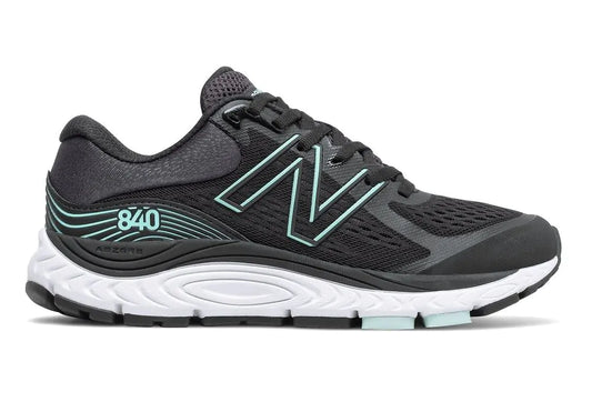 Women's New Balance Fresh Foam 840v5, Black/Storm Blue, 11 B Medium