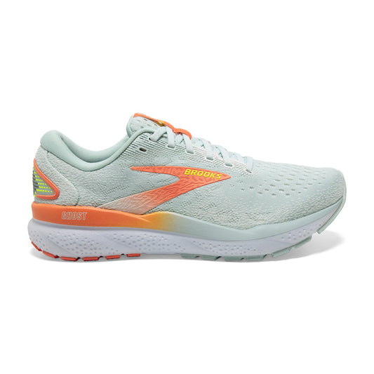 Women's Brooks Ghost 16, Skylight/Coconut/Sunset, 12 B Medium