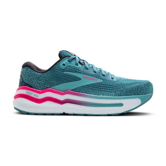 Women's Brooks Ghost Max 2, Storm Blue/Knockout Pink/Aqua, 9 B Medium