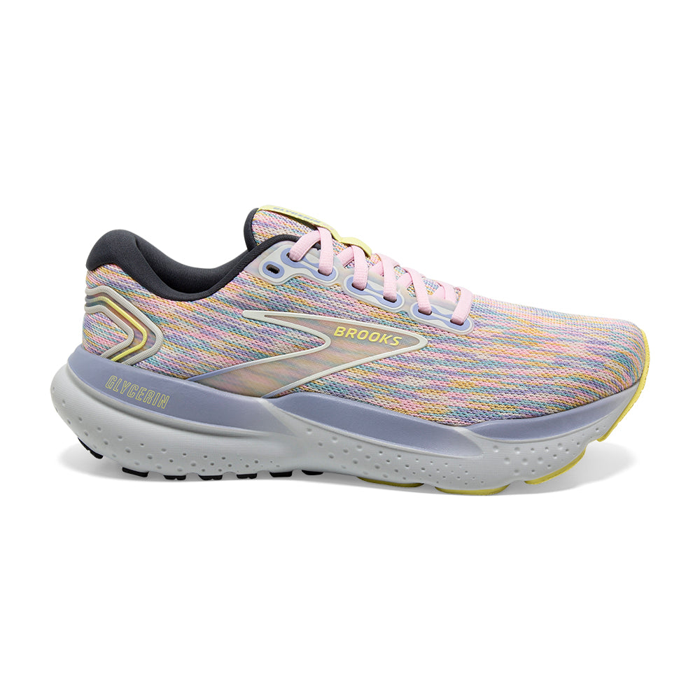 Women's Brooks Glycerin 21, Thistledown/Ebony/Corsage, 9.5 B Medium